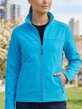 Lightweight Turquoise Utility Jacket with Full Zip